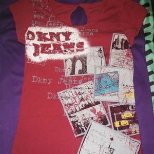 DKNY JEANS PRINTED T-SHIRT